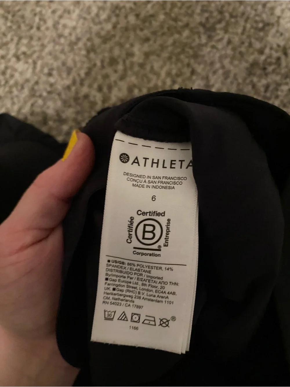 Athleta Women’s Black Wide-Leg Pants With Pockets Size 6 - Picture 3 of 7